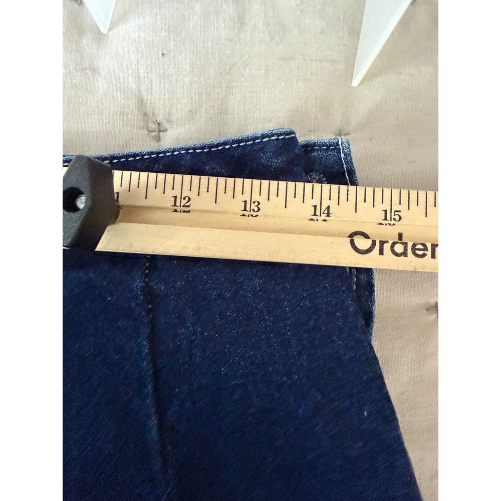 J.Galt Pleated Jean Skort Small Dark Blue Denim Cotton Y2K Micro Preppy Academia - Picture 8 of 10